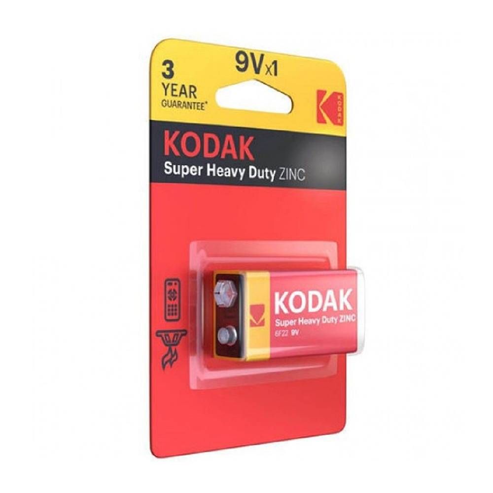 KODAK ถ่านไฟฉาย ZINC HEAVY DUTY 9V