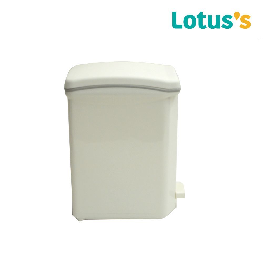 โลตัส ถังขยะเท้าเหยียบเทา 6.5 ลิตร#6001