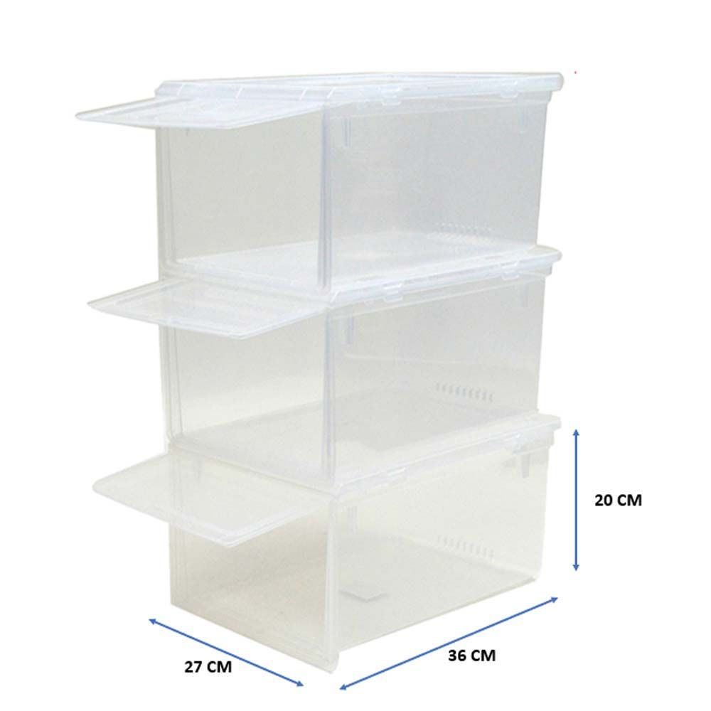 โลตัสกล่องรองเท้าฝาสไลค์ แพ็ค 3