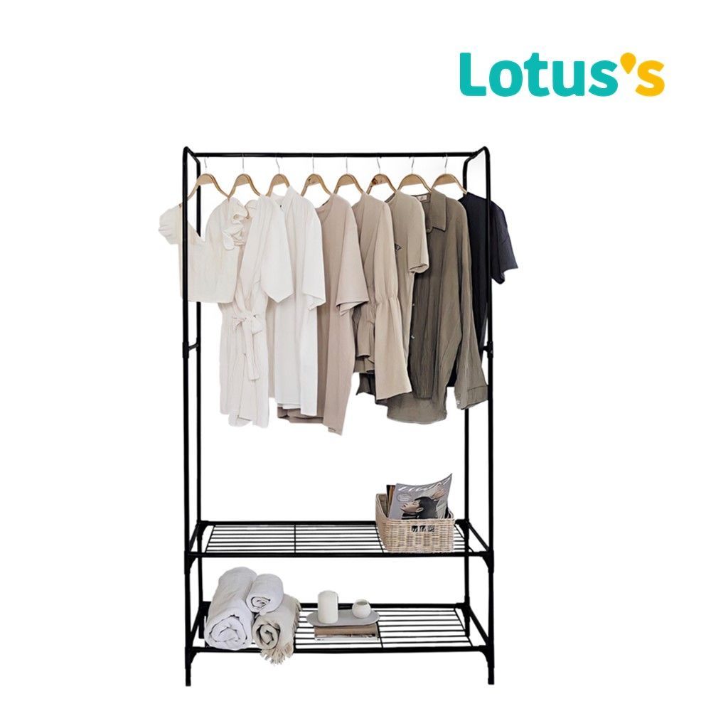 โลตัสชั้นวาง2 ชั้น ตะแกรงพร้อมราวแขวน