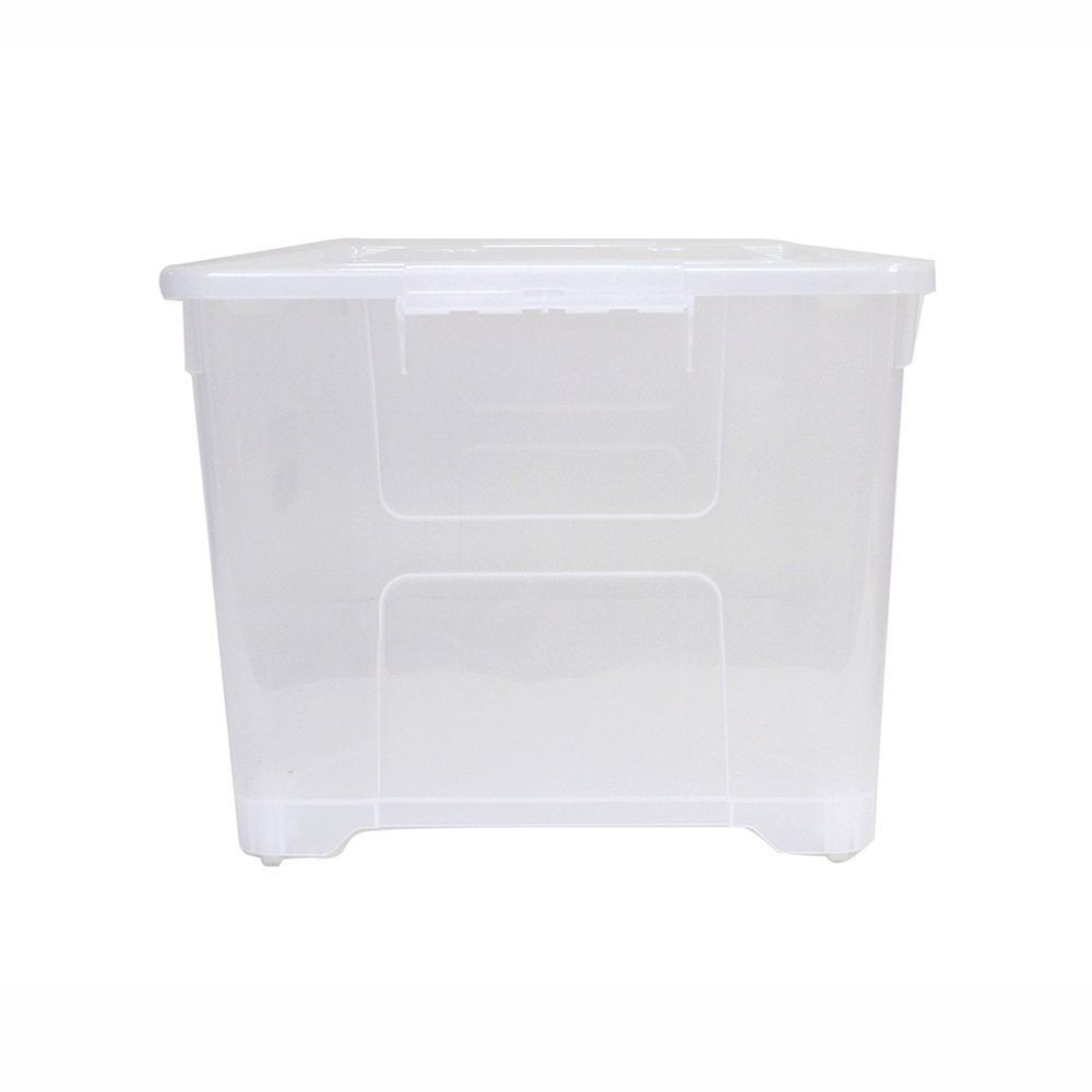 โลตัสกล่องล้อเลื่อนสีใส50ลิตร40X60X32 ซม.