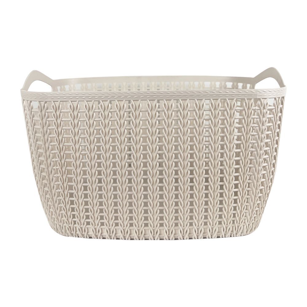SMALL OVAL BASKET PASTELCREAM 18L K-001C