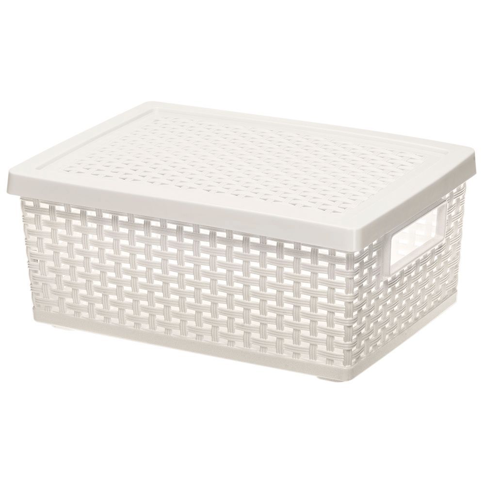 LOTUSS WICKER BASKET + LID NO.3124