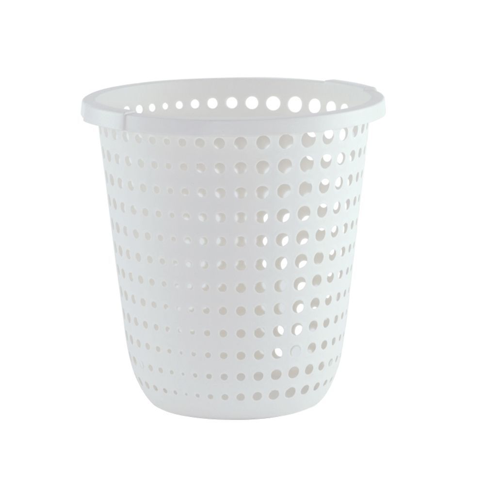 DKW ROUND LAUNDRY BASKET WHITE BUBBLE