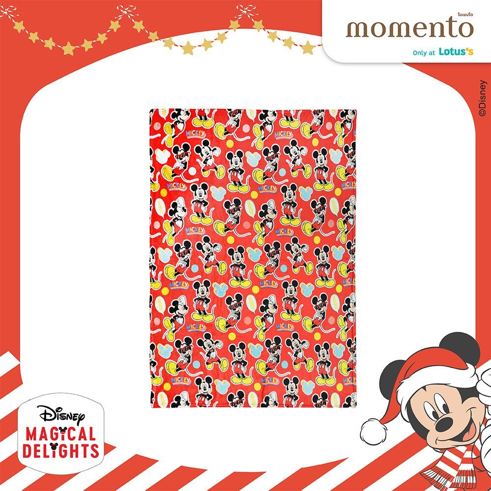 MOMENTO FLANNEL BLANKET MICKEY2 40X60 INCH