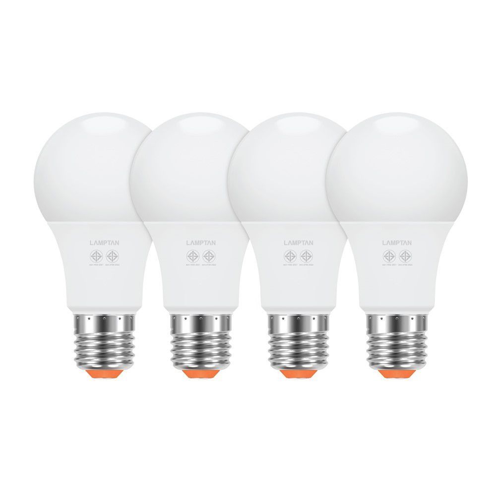 LAMPTAN หลอดไฟ LED BULB 10W แสงขาว แพ็ค4