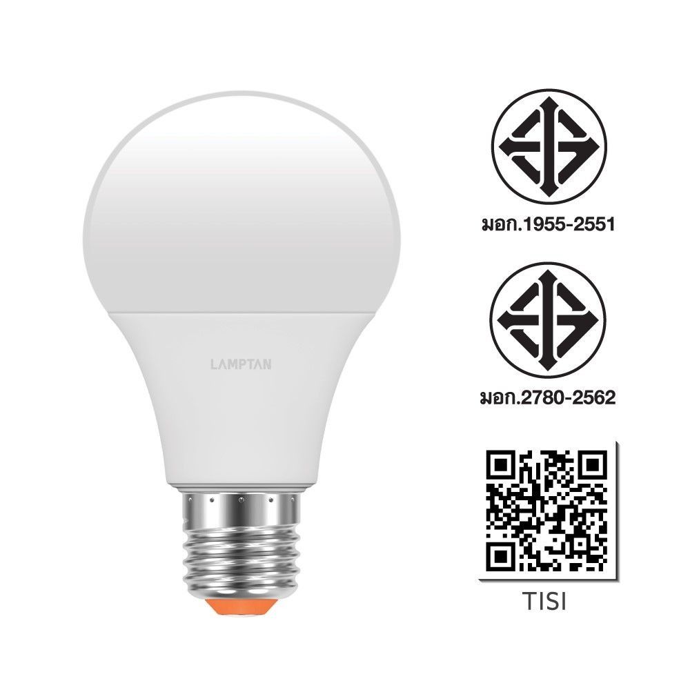 LAMPTAN หลอดไฟ LED BULB 10W แสงขาว แพ็ค4