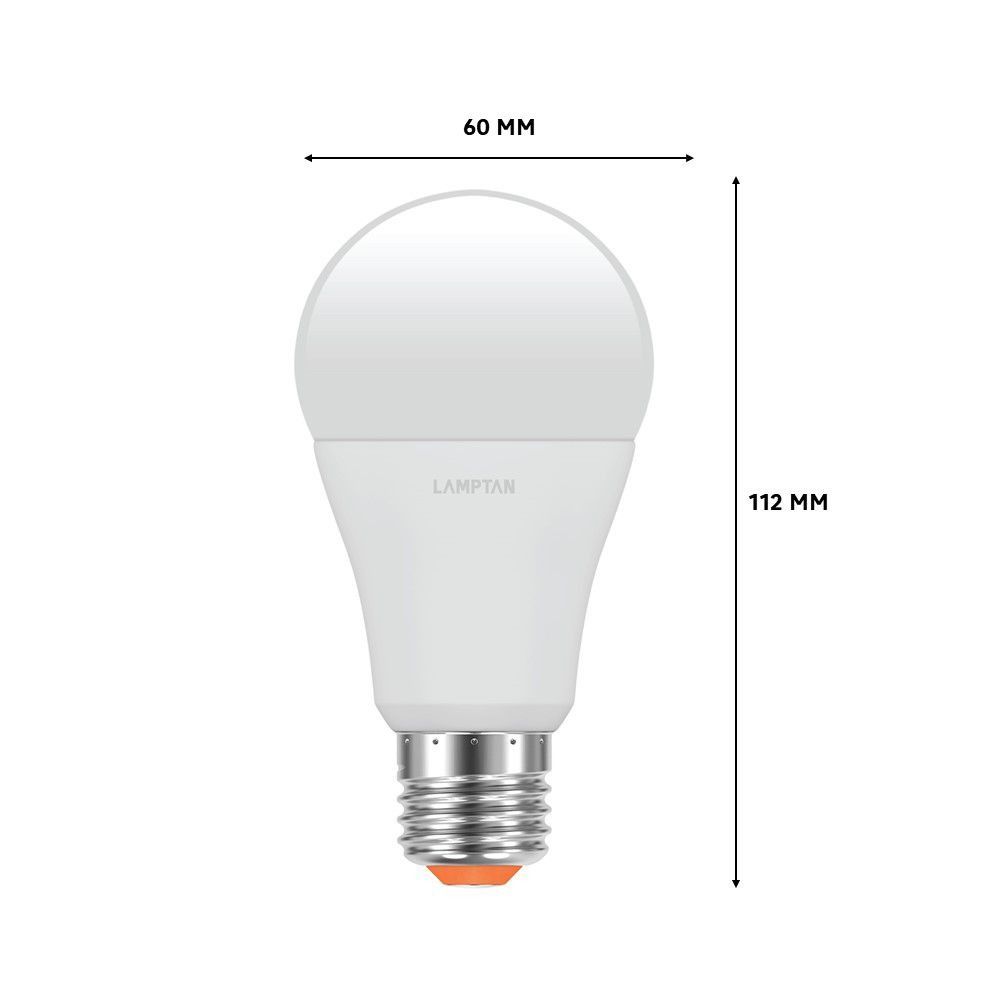 LAMPTAN LED BULB กลอสV.2 14W ขาว แพ็ค 2