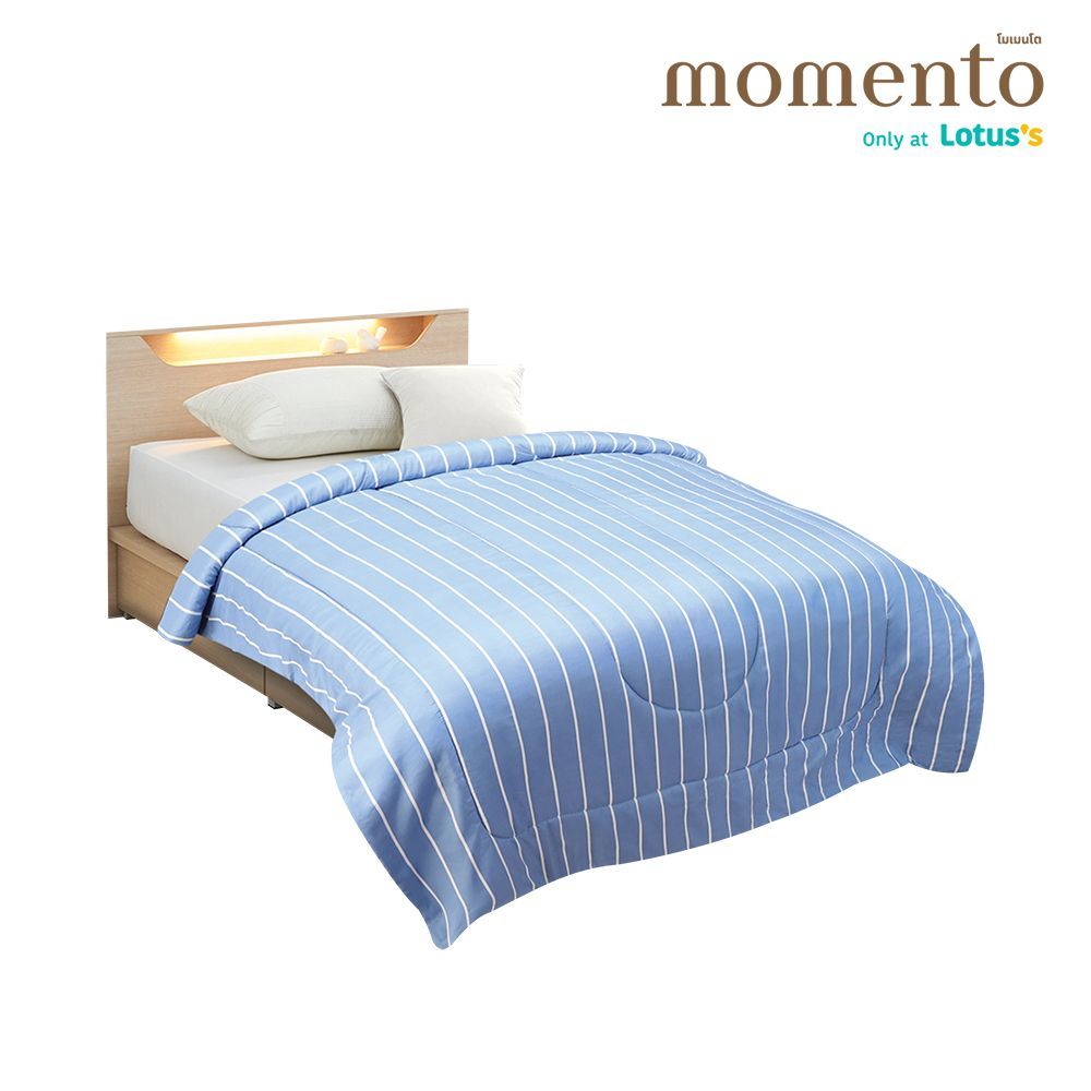 MOMENTO THIN COMFORTER LINE BLUE 60X80 INCH