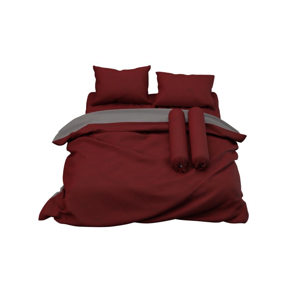 SATINPLUS BED IN A BAG RED 6FT+BLANKET 90X100 INCH LK048