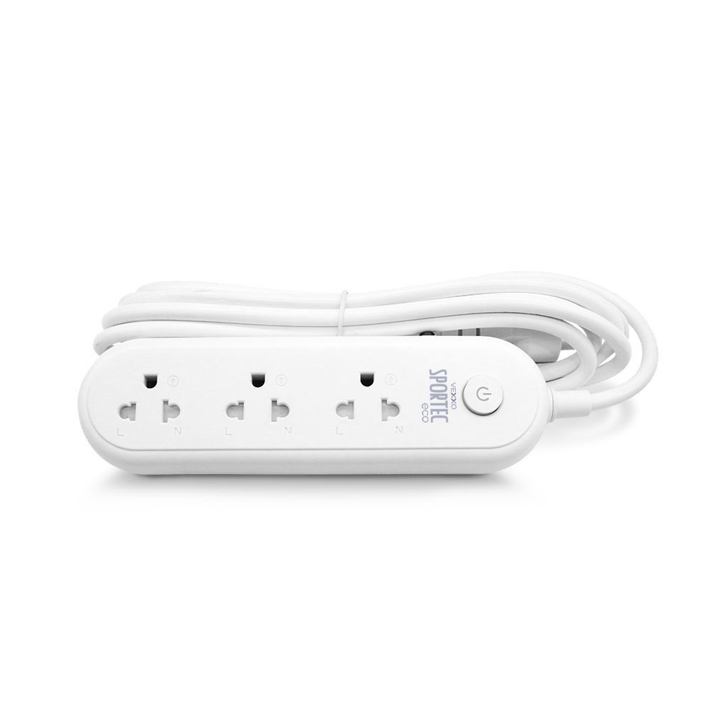 VEXXO PLUG 3OUTLET 1SWITCH SP ECO 3M