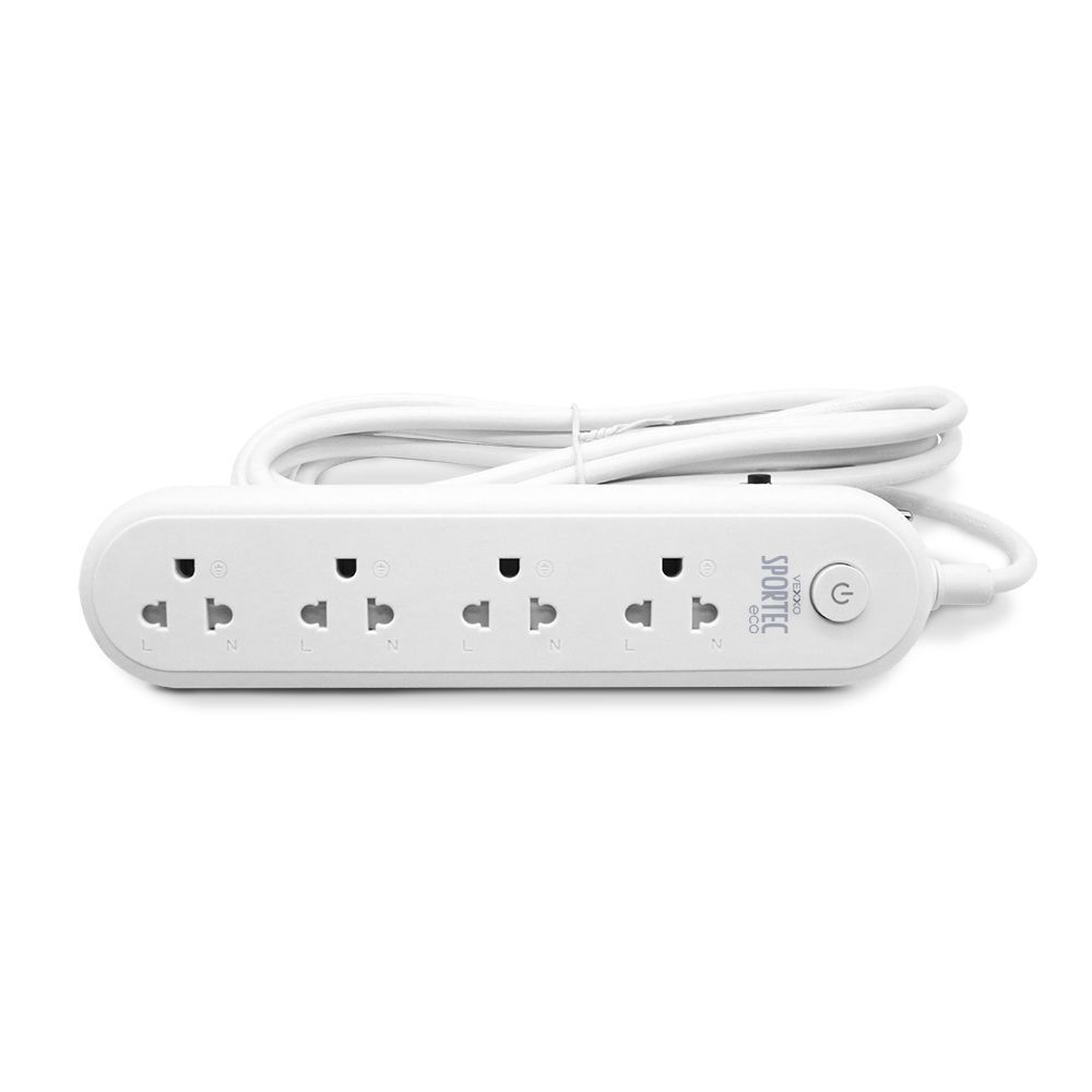 VEXXO PLUG 4OUTLET 1SWITCH SP ECO 3M