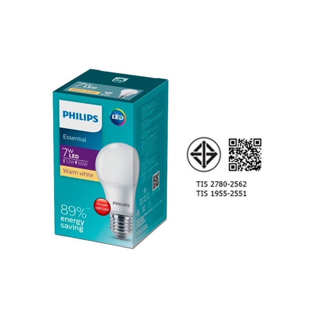 PHILIPS ESS LED 7W E27 3000K 230V A60 WW