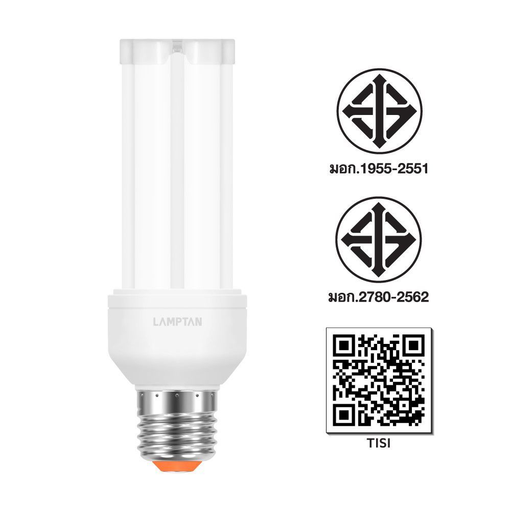 LAMPTAN LED คอมแพค 12วัตต์ แสงขาว