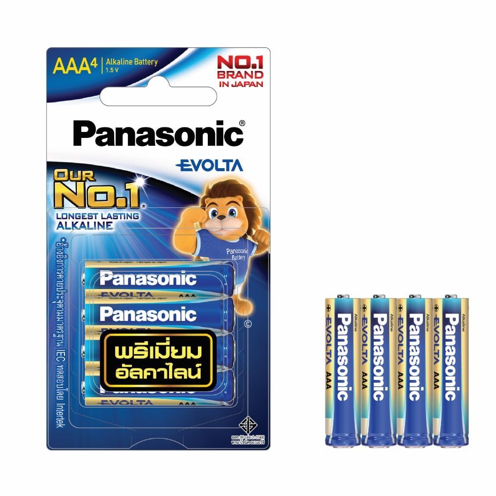 พานาโซนิค ถ่านEVOTA ALKALINE AAA แพ็ก 4