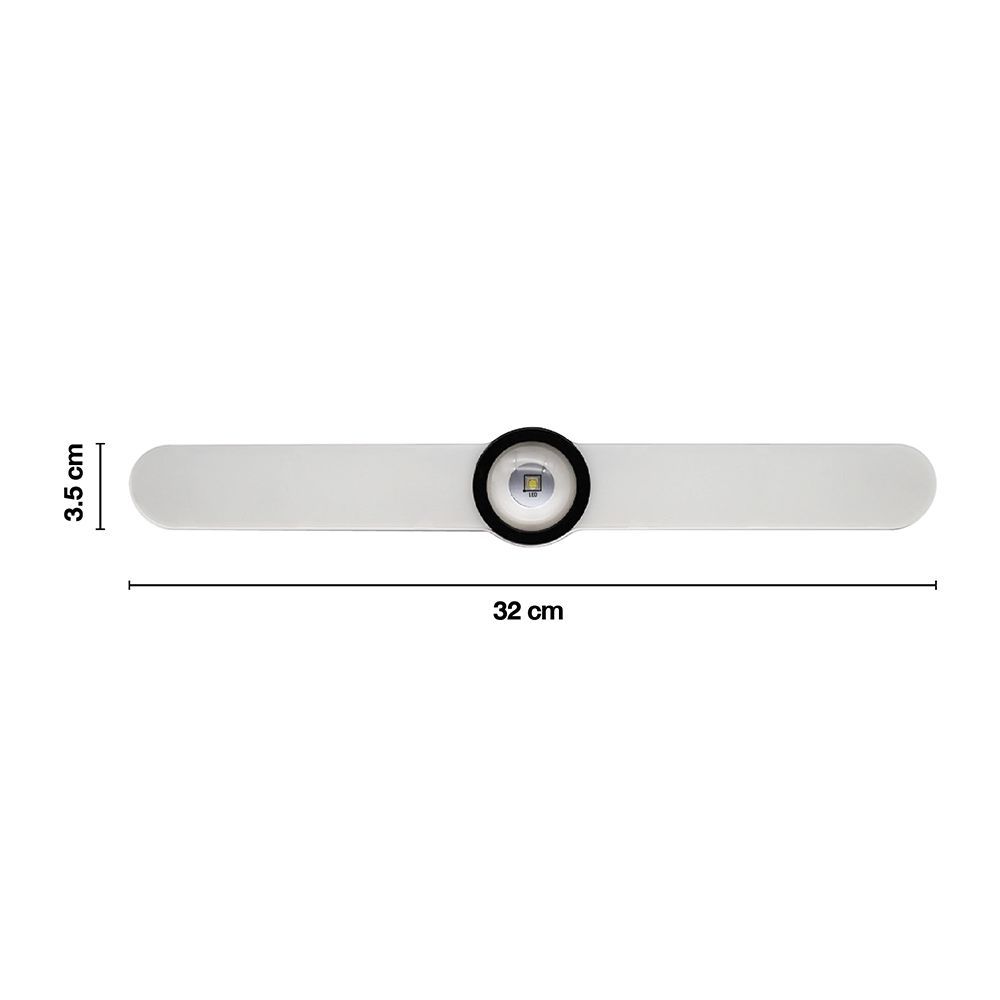 YAGE LED WALL LAMP WITH 3 CLEAR LIGHTS