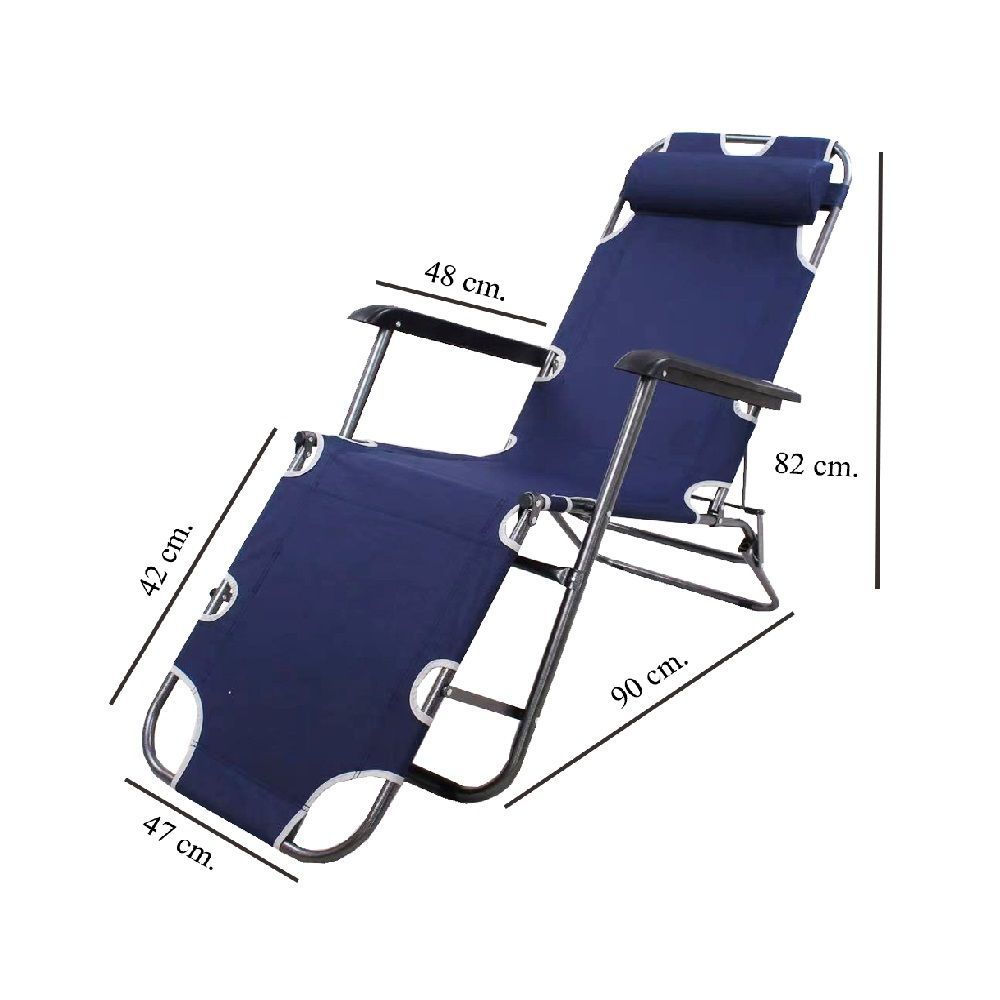 เก้าอี้ ปรับนอน พับได้ 153X60X80 ซม.