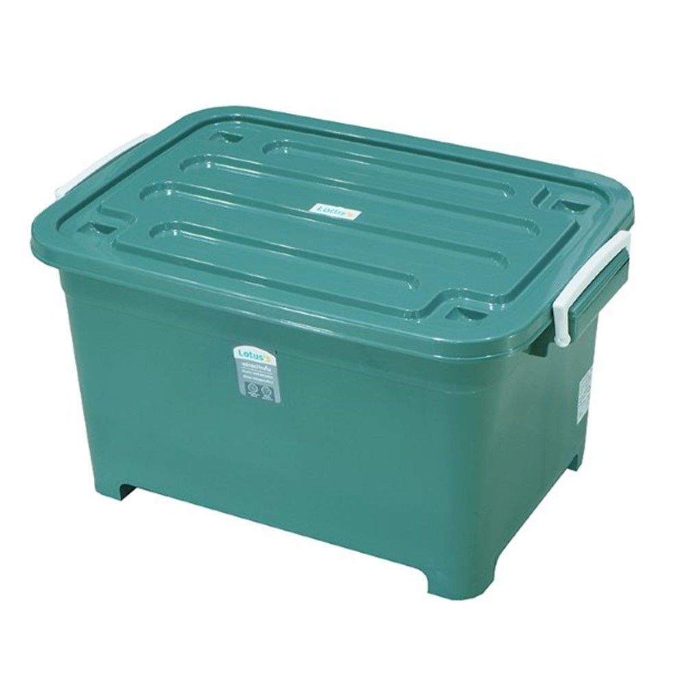 โลตัสกล่องล้อเลื่อนสีเขียว 50 ลิตร