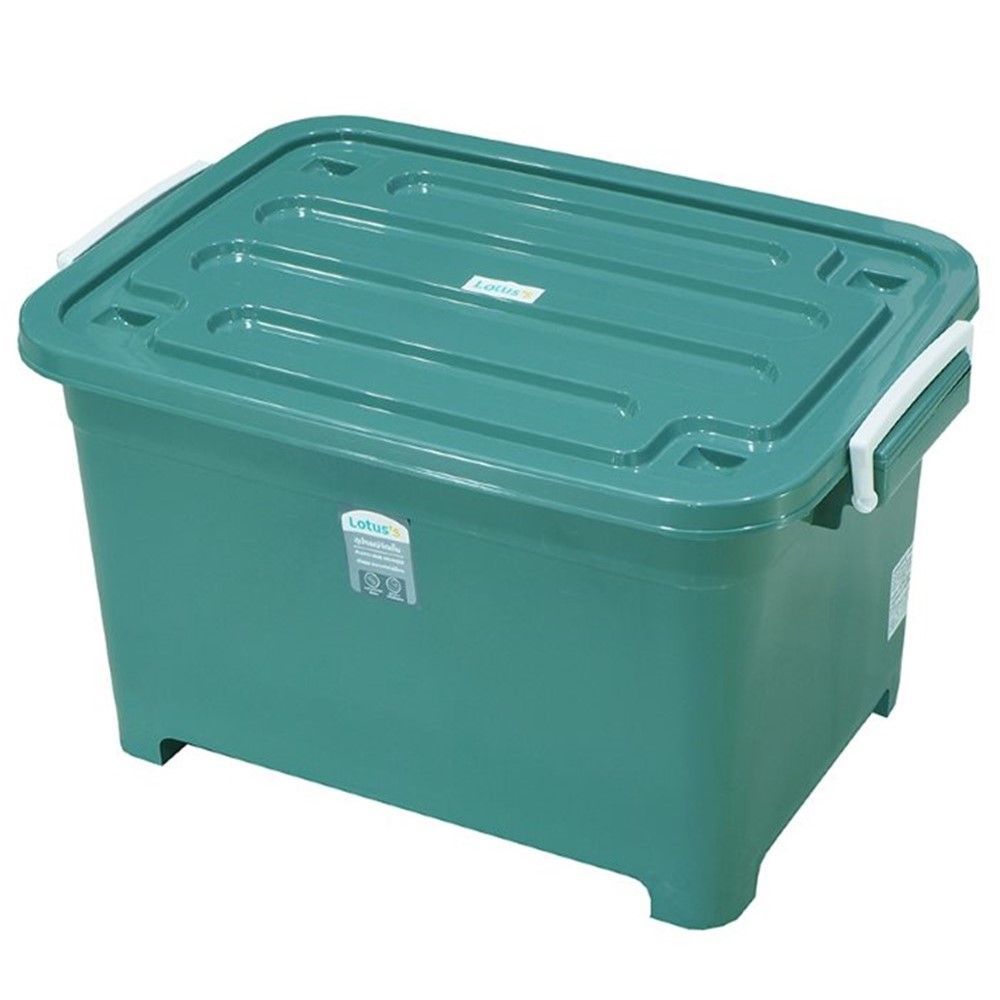 โลตัสกล่องล้อเลื่อนสีเขียว 100 ลิตร