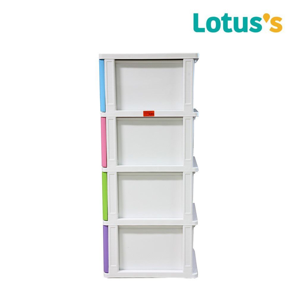 โลตัสตู้ลิ้นชักทรงสูง สีคัลเลอร์ฟูล ลิ้นชัก 4 ชั้น