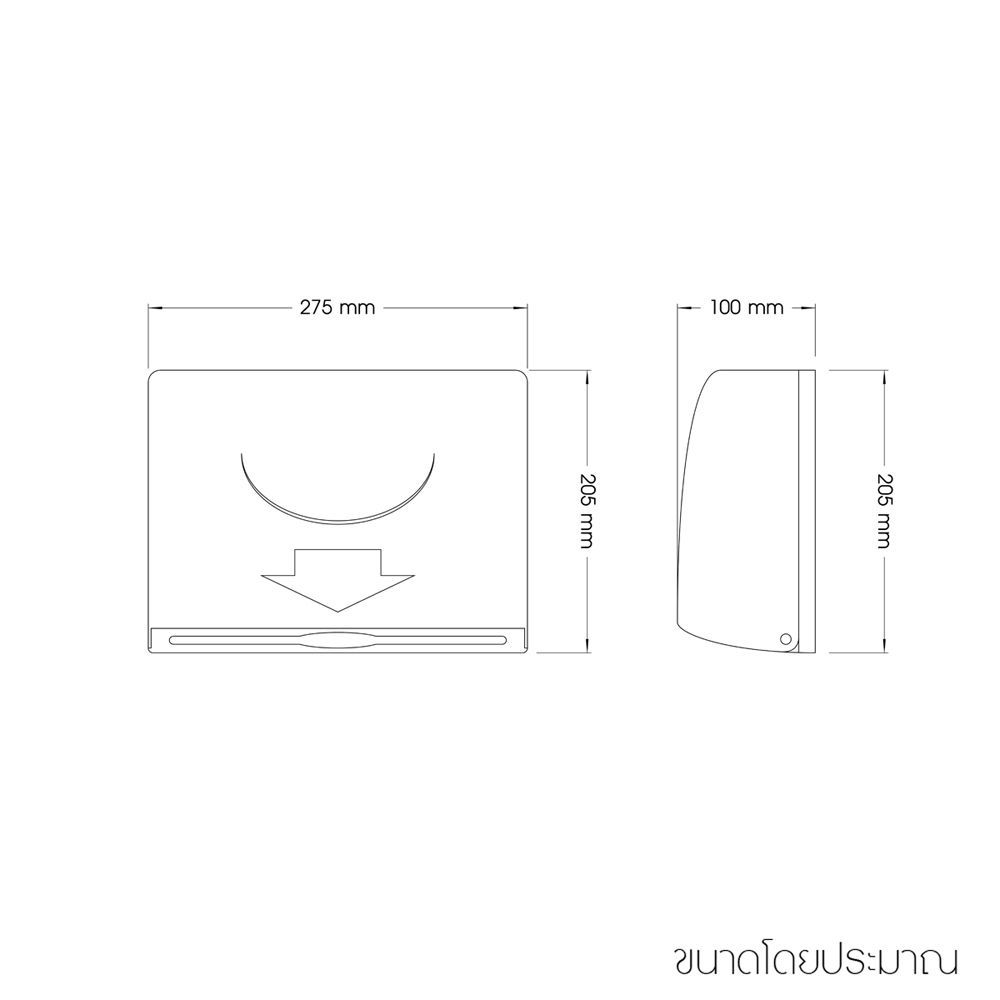 WSP กล่องทิชชู่ ชนิดแผ่น TP-118