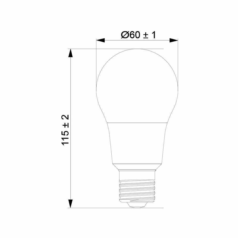 TOSHIBA หลอดไฟ LED BULB 8W แสงขาว แพ็ค 2