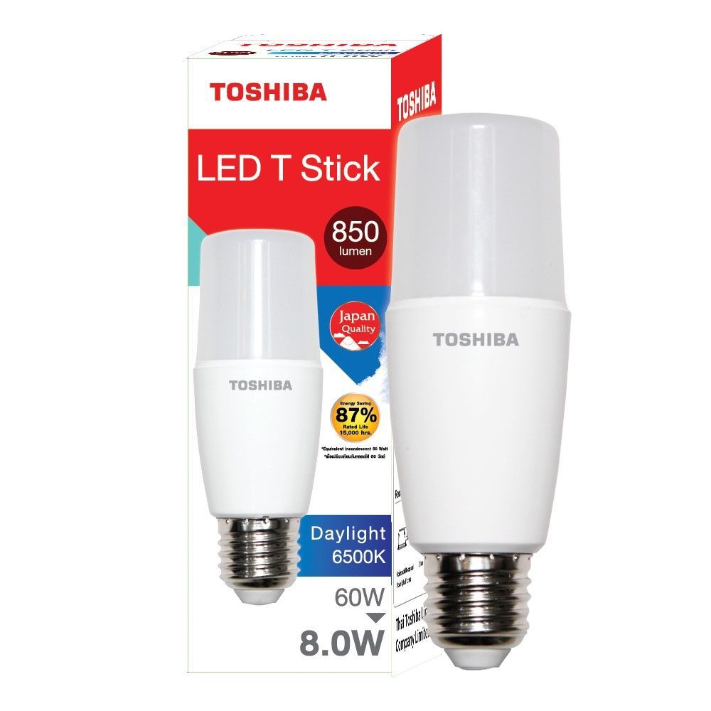 TOSHIBA LED T STICK 8W แสงขาว