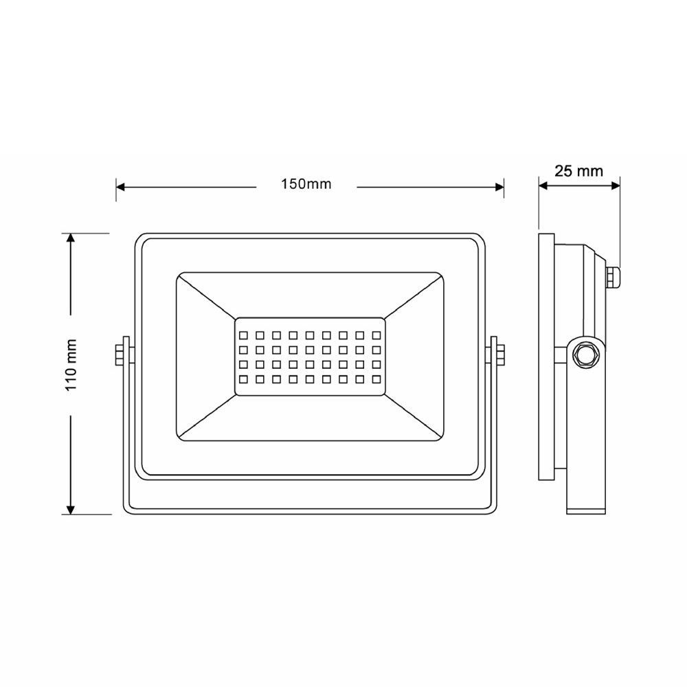 SHINING LED FLOOD LIGHT 30W WARM WHITE