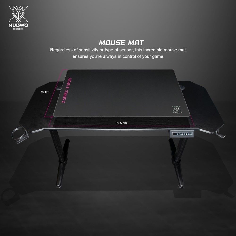 นับโว โต๊ะเกมมิ่ง NXGD-991 สีดำ