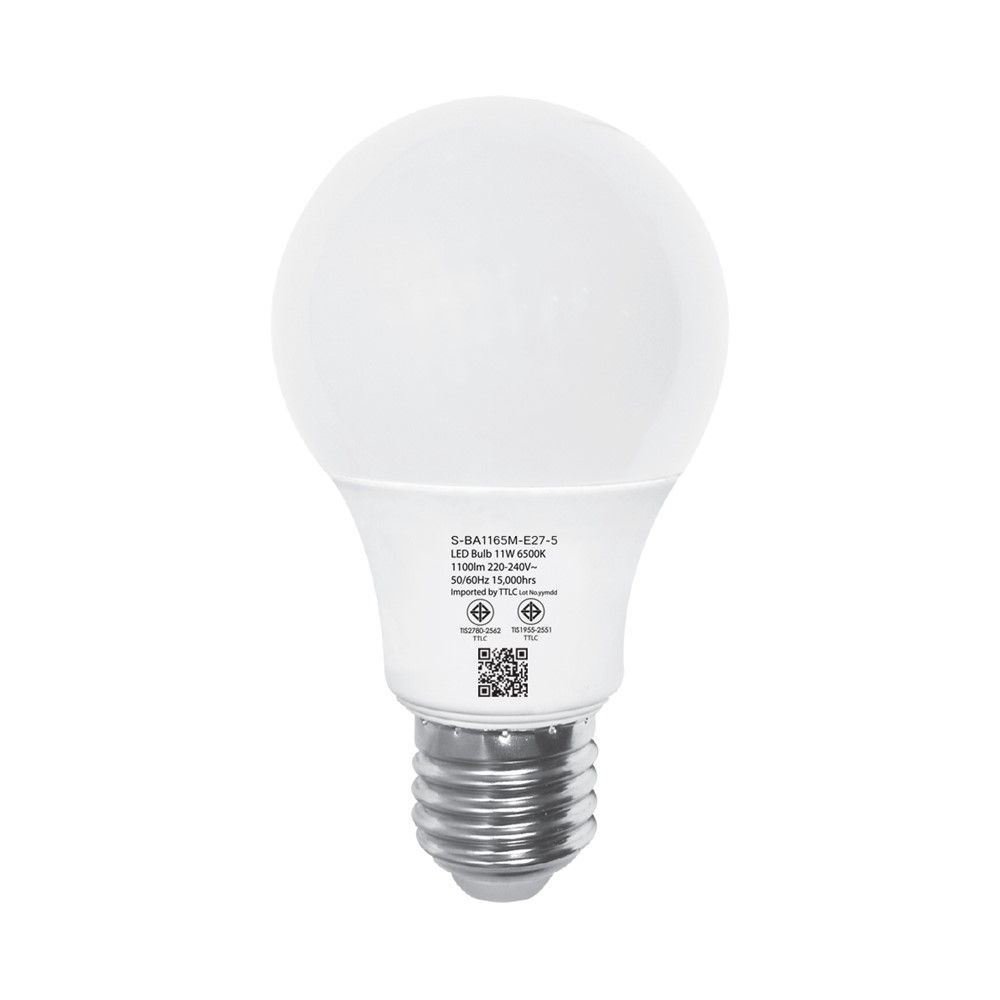 SHINING หลอดไฟ LED BULB 11W แสงขาว แพ็ค 6