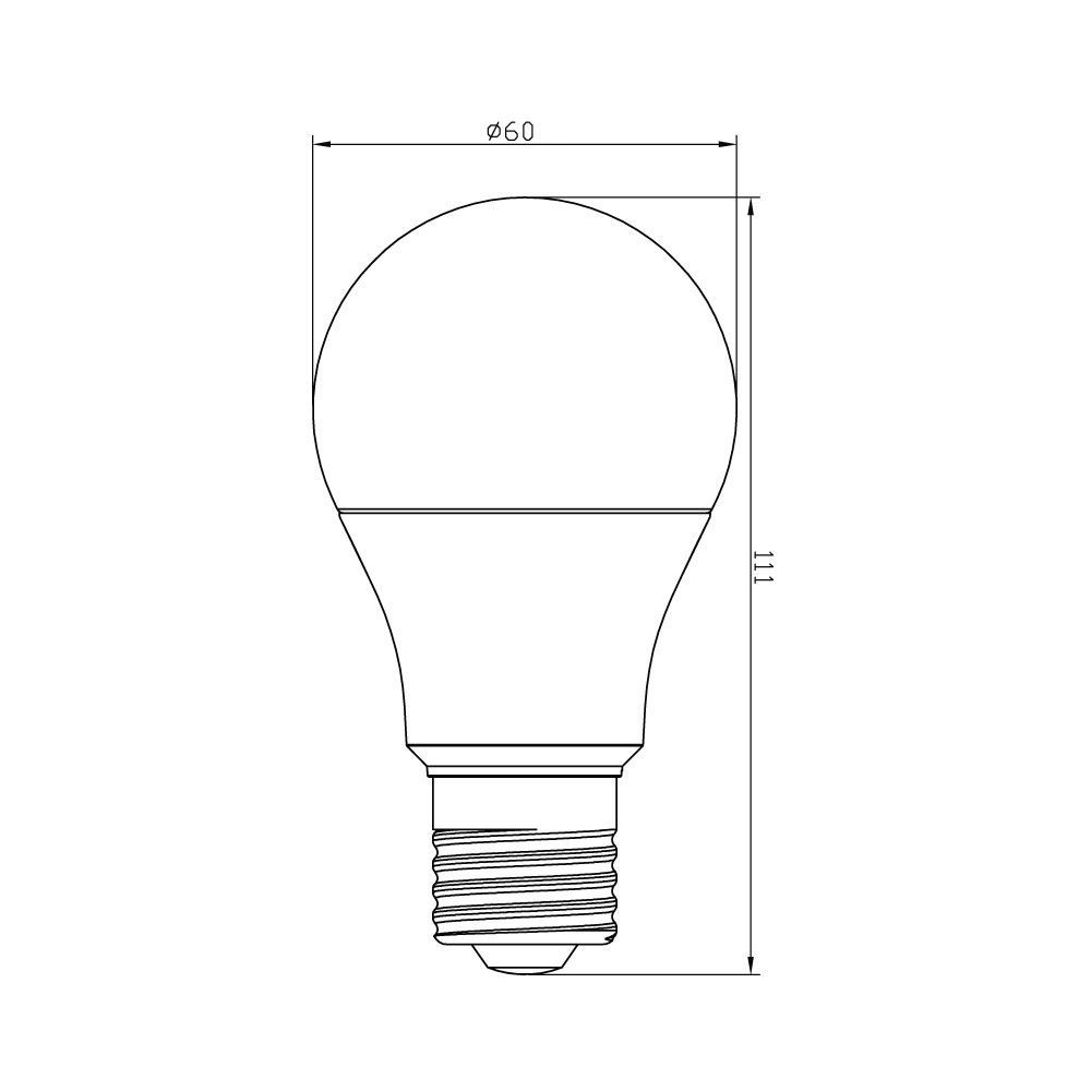 SHINING หลอดไฟ LED BULB 11W แสงขาว แพ็ค 6