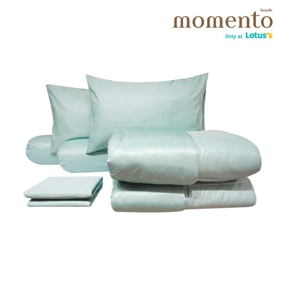 MOMENTO BED IN A BAG MICRO SATIN GREEN 6 FT.+BLANKET