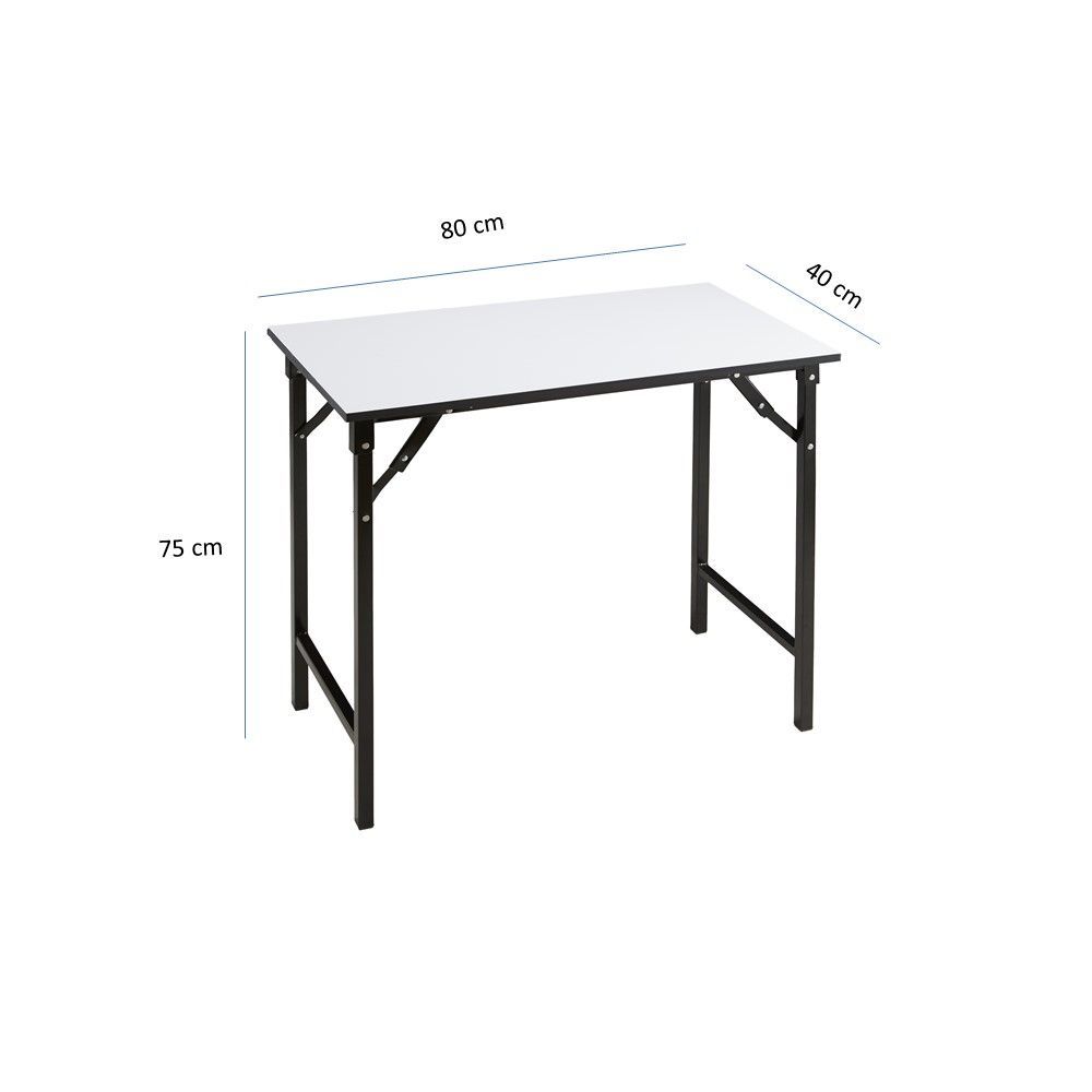 โต๊ะพับอเนกประสงค์หน้าขาว 80X40 ซม.