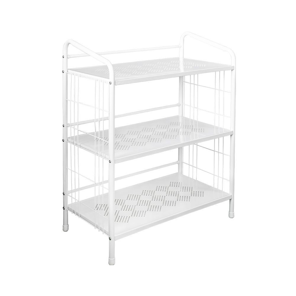 ชั้นวางของเหล็ก 3 ชั้น สีขาว 41X75X92 ซม.