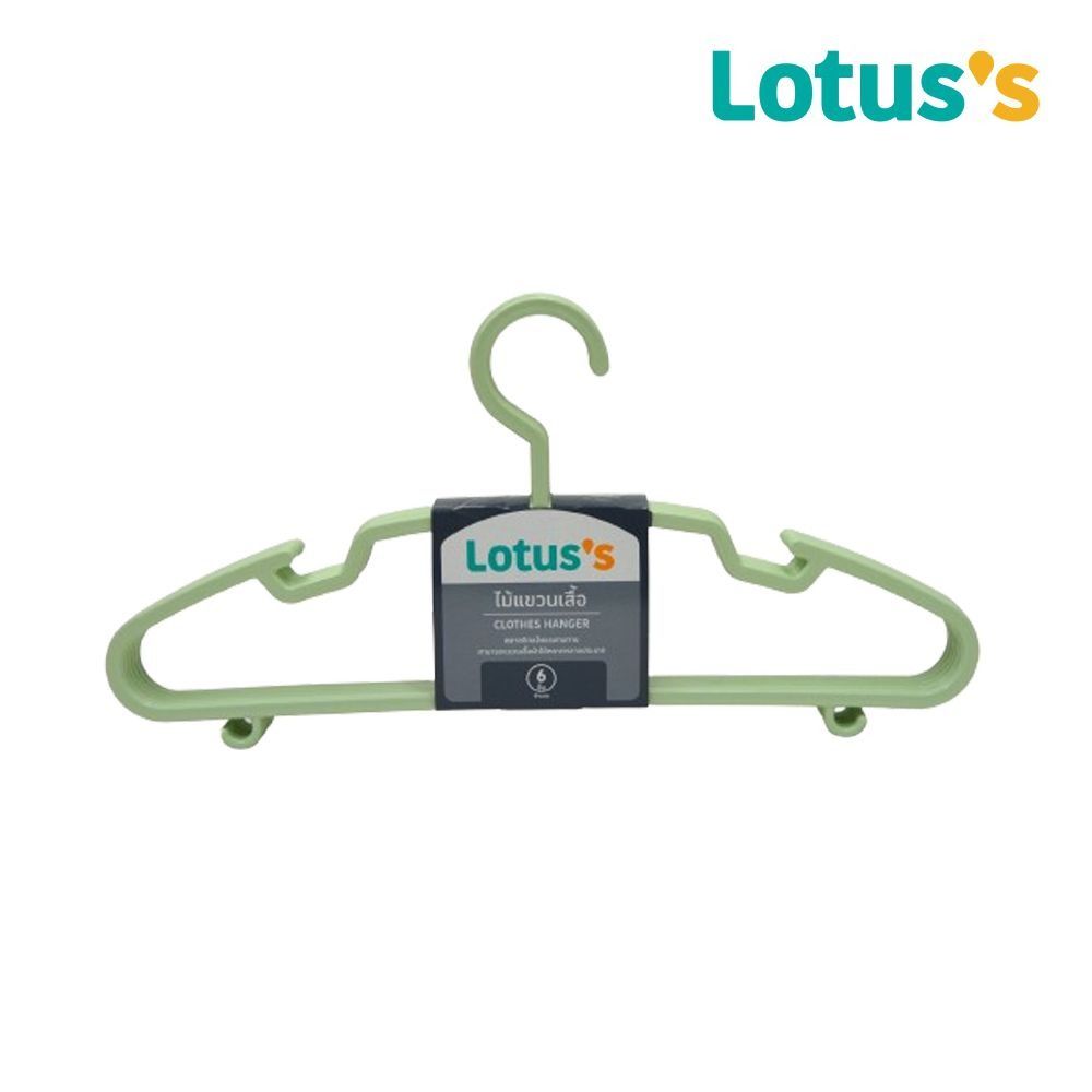 LOTUSS HANGER PLASTIC LIGHT GREEN X6