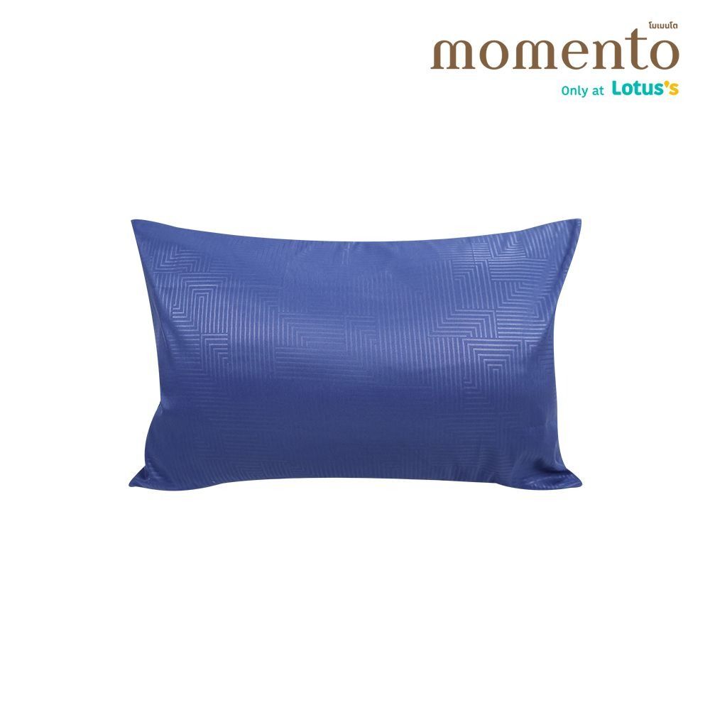 โมเมนโตปลอกหนุนเสมือนคอตตอน สีน้ำเงิน