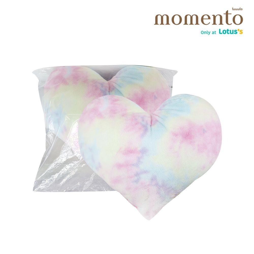 MOMENTO HEART CUSHION RAINBOW 24X24 INCH