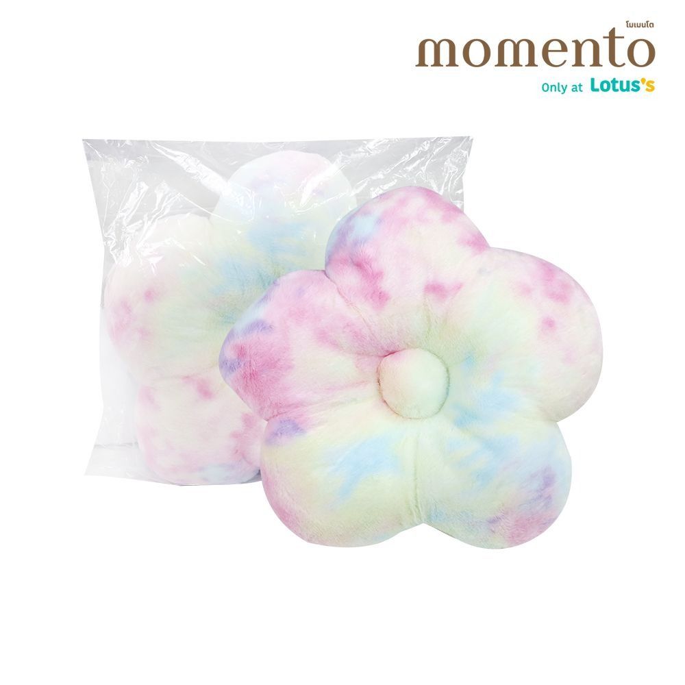 โมเมนโตเบาะนั่งทรงดอกไม้เรนโบว์ 20X20 นิ้ว