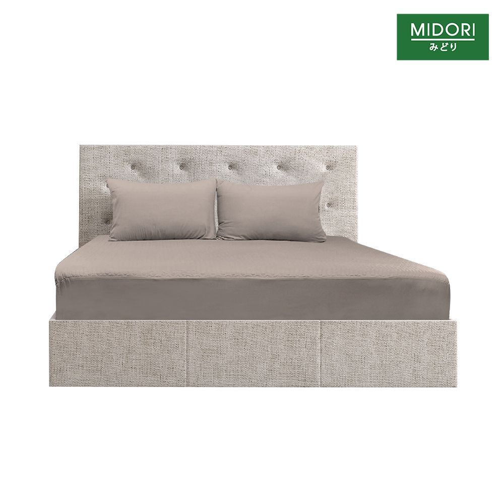 MIDORI BED SET WATERPROOF BROWN 5 FT.