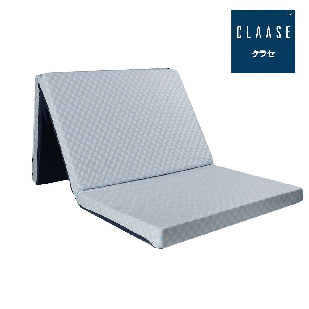 CLAASE ที่นอนปิกนิกPEผ้าเย็นขนาด 3X6.5ฟุต 3พับ 3นิ้ว