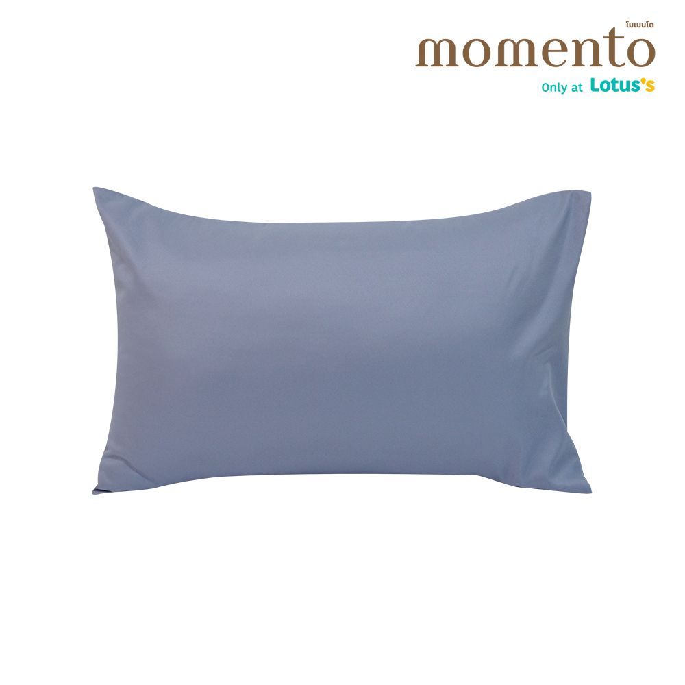 โมเมนโต ปลอกหมอนหนุนไมโครเท็กซ์เทา