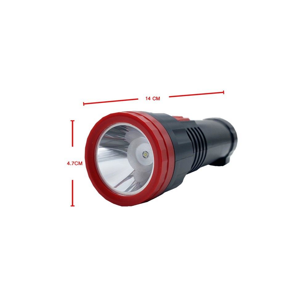 KAMISAFE ไฟฉาย USB LED KM-8955 สีดำ
