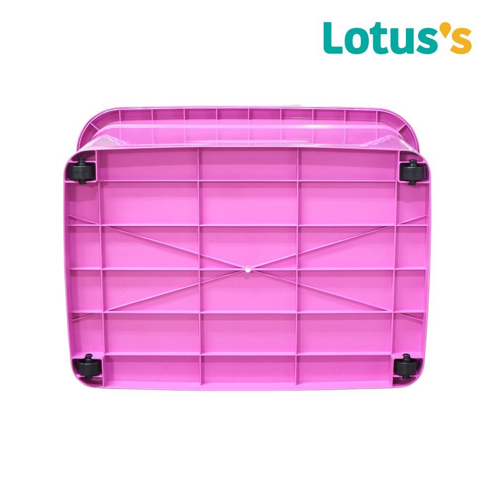 โลตัส กล่องล้อเลื่อน สีชมพู 100 ลิตร B (S-99)