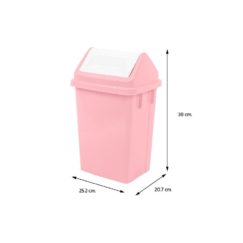 TRASH BIN PINK NO1143 9L.
