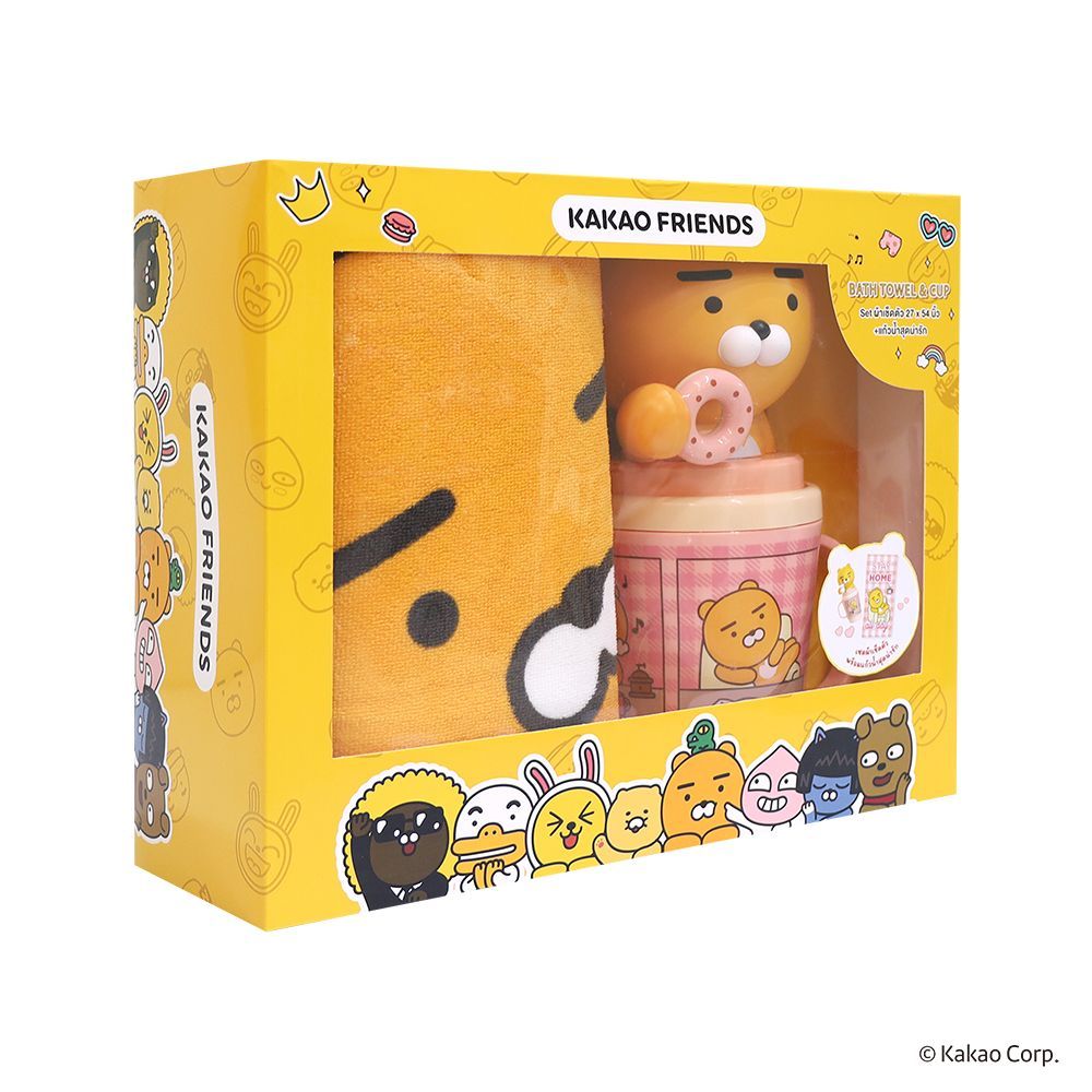 โมเมนโต GIFT SET ผ้าขนหนู 27X54นิ้ว+แก้ว