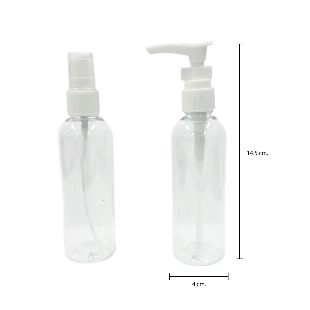 PUMP BOTTLE+SPRAY BOTTLE 100 ML.