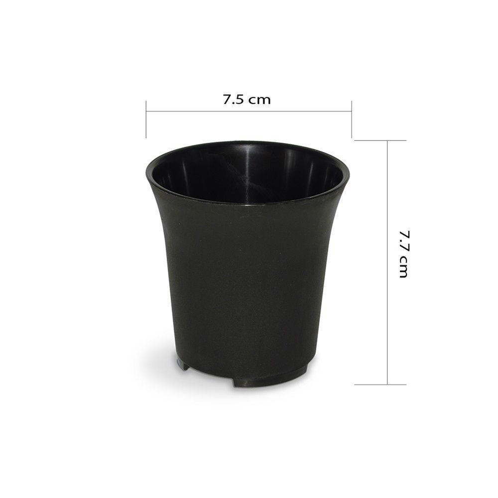 กระถางต้นไม้ ขนาดจิ๋ว สีดำ