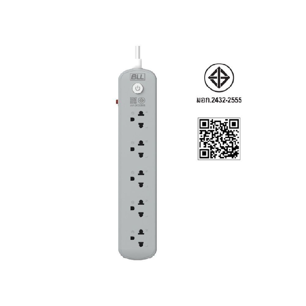 BLL POWER PLUG B64 1 SWITCH 5 SOCKETS 3M.