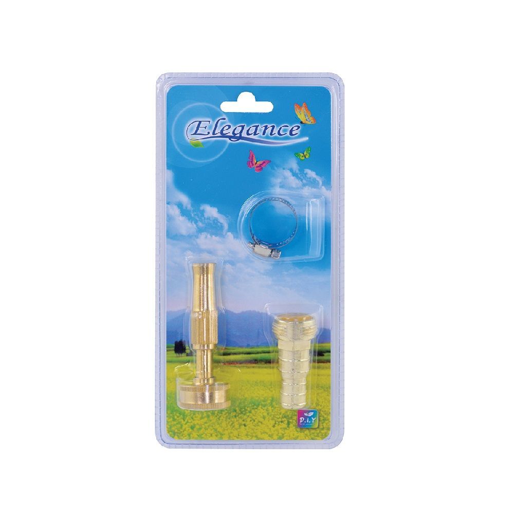 ELEGANCE BRASS SPRAY NOZZLE WITH CONNECTOR
