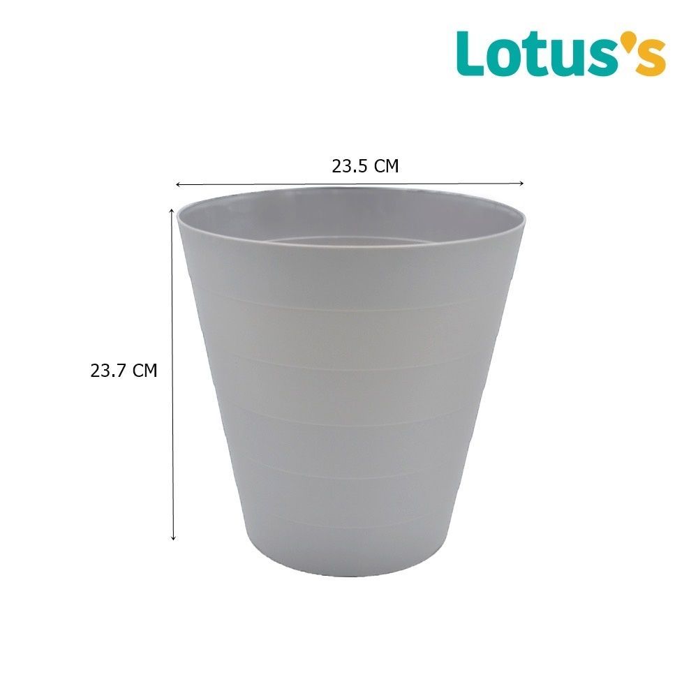 โลตัส ถังขยะกลม สีเทา 6.3 ลิตร